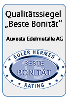 Auvesta Edelmetalle Beste Bonität im Rating bei Euler Hermes